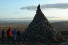 Kite flying on Cairn Table near Muirkirk in Ayrshire