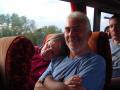 Enjoying a nap on the return journey