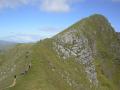 Approaching the summit of Ciste Dhubh