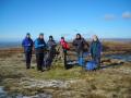 On the summit of Nine Standards Rigg