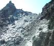 The initial descent from Col Lauson