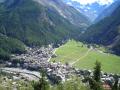 Cogne from the Belvedere by day