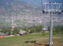 View of Aosta from the gondola